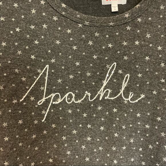 Sundry Grey Star Print Pullover Cross Back Small - Picture 4 of 11